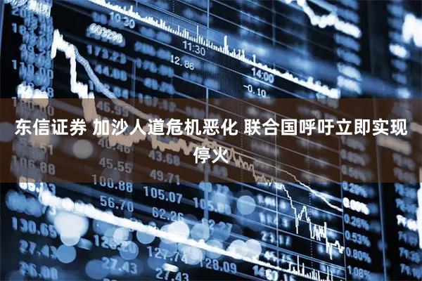 东信证券 加沙人道危机恶化 联合国呼吁立即实现停火